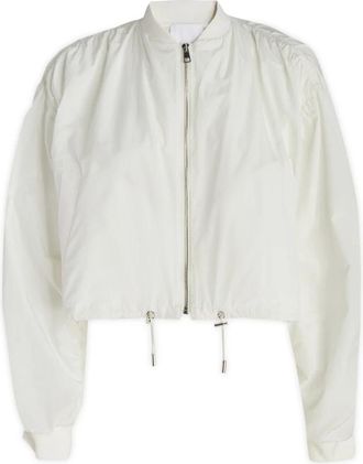 Mant&ugrave; Bomberjack met ritssluiting - Dames - Zomerjassen - Wit - 2XS - Jassen