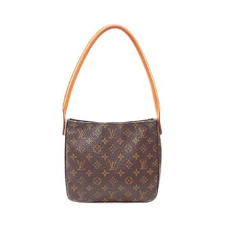 Louis Vuitton Pre-owned Looping MM Monogram Schoudertas - Dames - Pre-owned - Bruin - Maat: ONE Size Leer