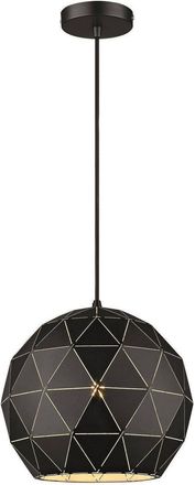 Netlighting Spring Small Dome Ceiling Pendant White Matt Black E27