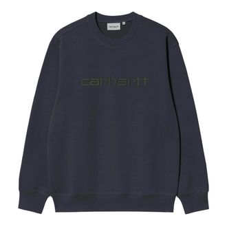 Carhartt Work in Progress Sudadera con logo bordado - Sweatshirts & Hoodies - Hombre - Azul - XL