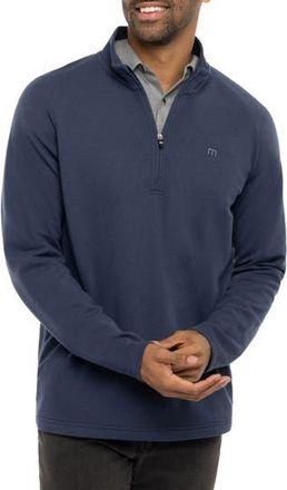 Travis Mathew Upgraded Half Zip Pullover in Navy at Nordstrom Rack, Size Small