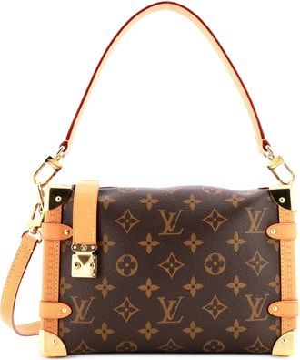 Louis Vuitton Side Trunk Handbag Monogram Canvas MM satchel - Bruin