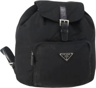 Prada Pre-owned Backpacks, female, Black, Size: ONE SIZE Pre-owned Vintage Backpack