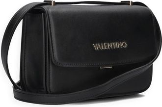 Valentino Tassen, Dames, Zwart, ONE Size, Zwarte Flap Re Flap Schoudertas