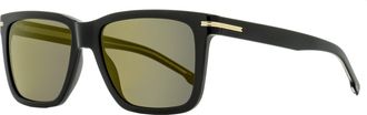 BOSS Boss Mens Rectangular Sunglasses B1598/S 2M2JO Black/Gold 55mm