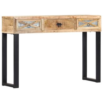 vidaXL Mesa Consola De Madera Maciza De Mango 110x30x76 Cm Vidaxl