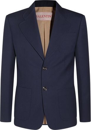 Valentino Jackets Blue And Green-Uomo