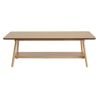 Miliboo Miliboo - Mesa De Centro N&oacute;rdica Rectangular Con Acabado En Roble 120 Cm Bakar