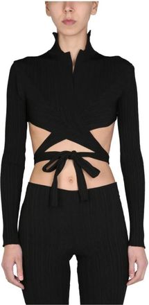 Philosophy di Lorenzo Serafini Top met lange mouwen - Dames - Longsleeves - Zwart - S - Katoen - Tops