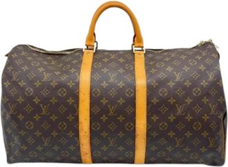 Louis Vuitton Pre-owned Boston Bag - unisex - Vintage Weekendtas - Bruin - ONE Size - Leer - Vintage