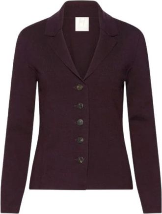 Marella Breiwerk > Vestjes - Dames - Vesten - Paars - L - Truien & Vesten