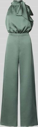 Swing Jumpsuit mit Schleifen-Detail in Grass, Gr&ouml;&szlig;e 34