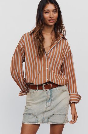Pilcro Kayden Carpenter Mini Skirt