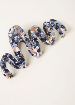 Fat Face FatFace Navy Blue Large Squiggle Claw Clip