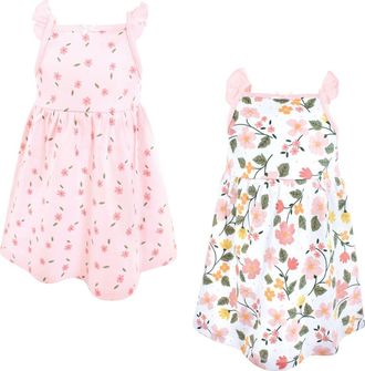 Hudson Baby Sleeveless 2-Pack Dress Set in Fun Floral at Nordstrom, Size 18-24M