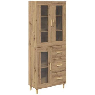 vidaXL Highboard Artisan Oak 69.5 x 34 x 180 cm Engineered Wood vidaXL