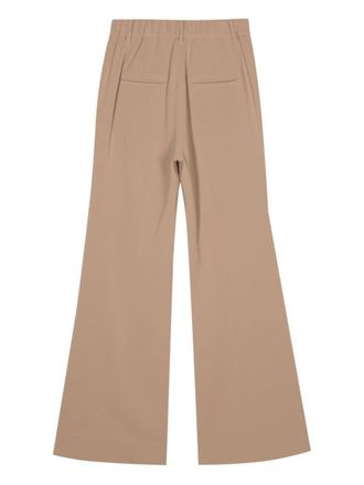 Alberto Biani Flared Cady Trousers - Beige