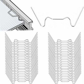 OEM Clips Para Acristalamiento De Invernadero, 125 Unidades, De Acero Inoxidable. Clips Para Vidrio De Invernadero, Accesorios Para Vidrio De Jard&iacute;n, Para