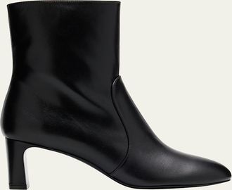 Stuart Weitzman Babette Leather Ankle Booties