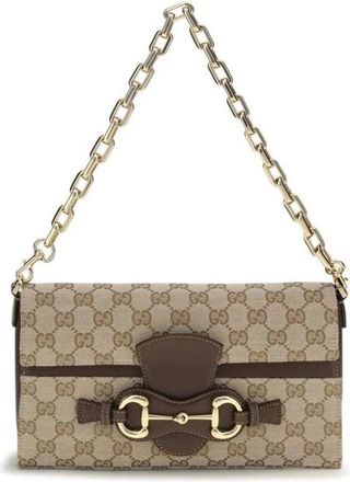 Gucci Bolso de Hombro Horsebit - Bags - Mujer - Beige - ONE SIZE
