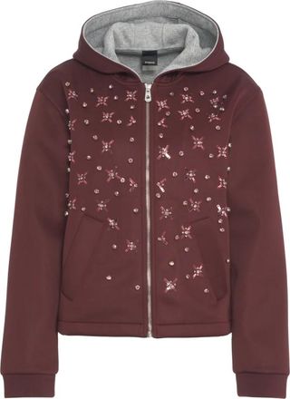 Pinko Pinko, Dames, Sweatshirts & Hoodies, Rood, Maat: S Katoen