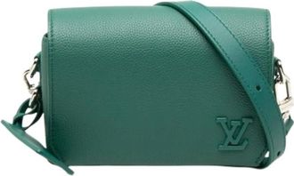 Louis Vuitton Pre-owned Vintage Shoulder Bag - Dames - Vintage Schoudertas - Groen - ONE Size - Leer - Vintage