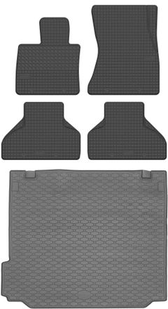 OEM Juego De Alfombrillas De Goma Para Coche Y Alfombrilla Para Maletero Para Bmw X5 E70 Suv (2007-2013)