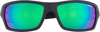 O'Neill Wrap Mens Matte Navy Green Mirror Polarized ONS Barrel 2.0 - Blue - One Size