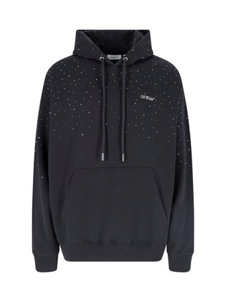 Off-white Felpa Logo Con Cristalli