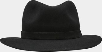 Borsalino Men & apos;s Alessandria Leather-Band Wool Fedora Hat