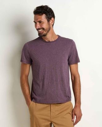Toad & Co Mens Boundless Jersey Short Sleeve Crew in Raisin at Nordstrom, Size Xx-Large