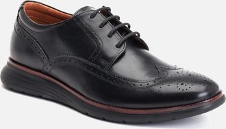 base Mens Flight Mens Brogues - Black - Size: 10