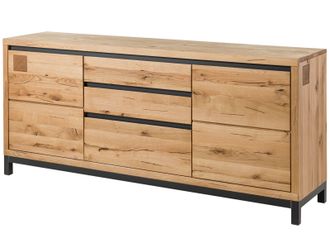 Massivmoebel24 Credenza In Legno Di Quercia Selvatica 190x45x85 Quercia Naturale Oliato Villanders 151