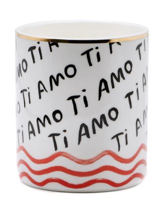 BITOSSI HOME Ti Amo porcelain scented candle - unisex - Wax/Porcelain - One Size - White