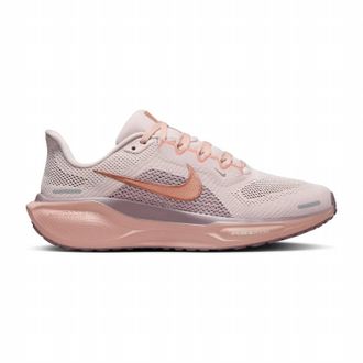 Nike Womens Air Zoom Pegasus 41 Shoes In Silt Red/mtlc Rose Gold