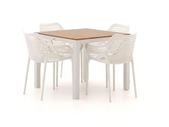 Forza Furniture Forza Ripi/Fidenza 90cm dining tuinset 5-delig stapelbaar