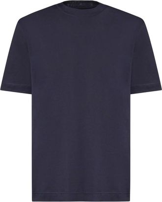 Eleventy Tsh26001-11 T-Shirt - Heren - Tops - Blauw - Maat: M Katoen