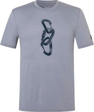 super.natural Carabineri Tee Merinoshirt f&uuml;r Herren | grau