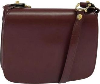 Cartier Tweedehands leren schoudertassen - Dames - Vintage Schoudertas - Rood - ONE Size - Leer - Vintage