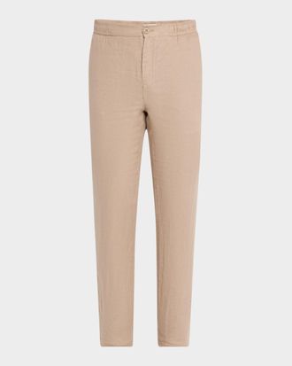 Bugatchi Men & apos;s Tristan Linen Drawstring Pants