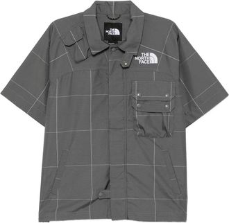The North Face Camicia con logo ricamato - Grigio