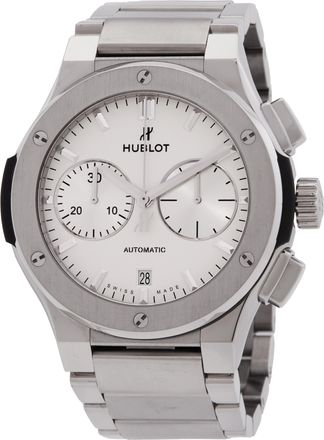 Hublot Pre-owned Hublot Classic Fusion Chronograph Automatic Silver Dial Mens Watch 520.NX.2610.NX