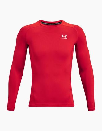 Under Armour Mens Armour Ua Hg Comp Ls Baselayer Top Mens - Red - Size: 42