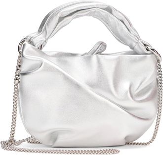 Jimmy Choo London Bonny Handtas - Dames - Tassen - Grijs - Maat: ONE Size Leer