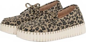 Ilse Jacobsen Womens Tulip 3073 Leo Platform Loafer In Latte