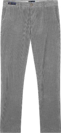 Paul & Shark Cotton velvet and cashmere chino pants, Man, Grey, Size: 44