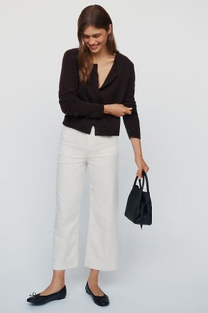 Maeve Colette Corduroy Cropped Wide Leg Pants