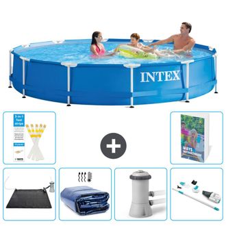 Intex Piscina Con Estructura Redonda - 366x76 Cm - 7-piezas S82