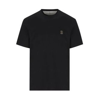Brunello Cucinelli Hombre, Camisetas, Negro, Talla: 2XL