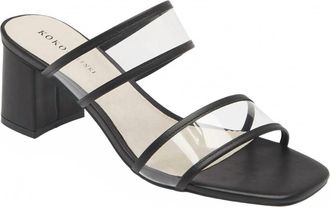 Koko + Palenki Womens Ghost Slide Sandal In Black
